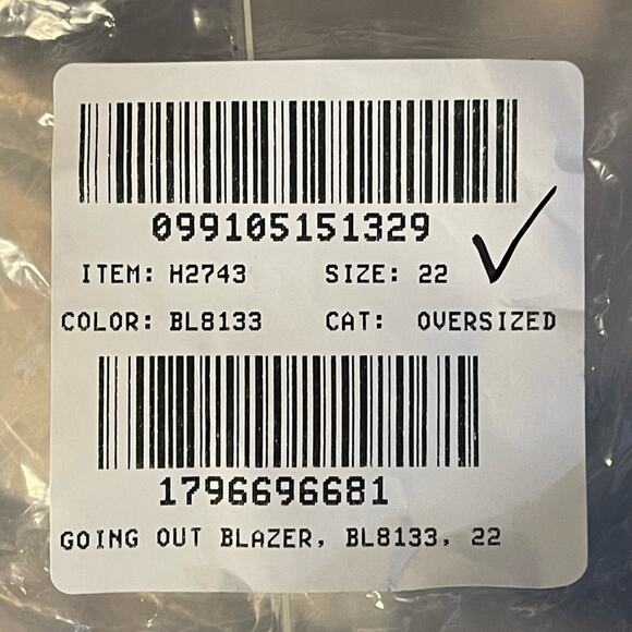 J. Crew Going Out Blazer In Stretch Twill Navy Size‎ 22 NWT - Picture 13 of 13